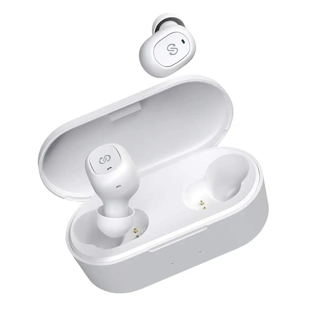 Белый SoundPEATS True беспроводные наушники 5,0 Bluetooth наушники-вкладыши стерео Беспроводная гарнитура с микрофоном бинауральные звонки - Цвет: Белый