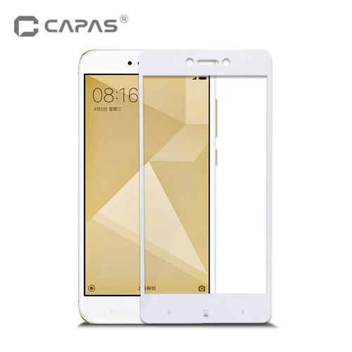 White Для Xiaomi Redmi 4X закаленное стекло Redmi 4X Pro защита экрана полное покрытие защитная пленка, стекло lcd защита противоударный - Цвет: White