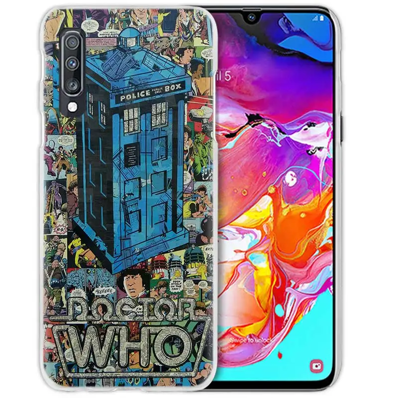 02 Box Доктор Кто чехол для samsung Galaxy A50 A70 A20e A40 A30 A20 A10 A8 A6 плюс A9 A7 Прозрачный жесткий чехол из ПК для телефона Ван Гог, Лидер продаж - Цвет: 02