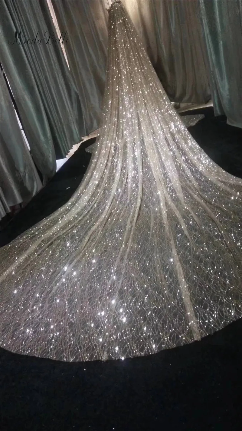 Modabelle Роскошная свадебная вуаль собора Блестящие Блестки 3 м/5 звезд звездная