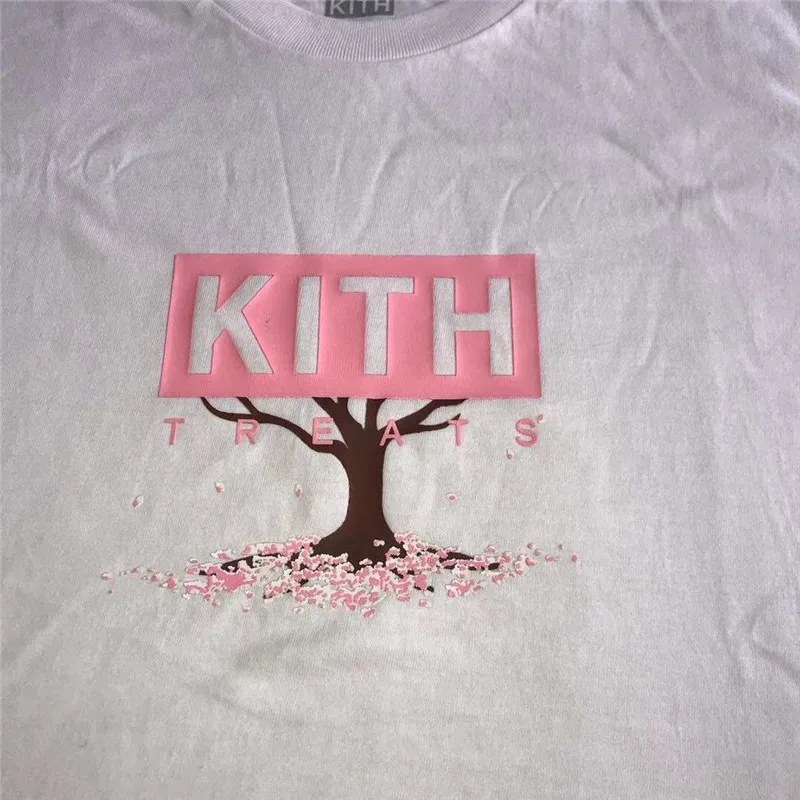Мужская и женская футболка Kith Treats летняя с вишневым деревом 1:1 2019|Мужские