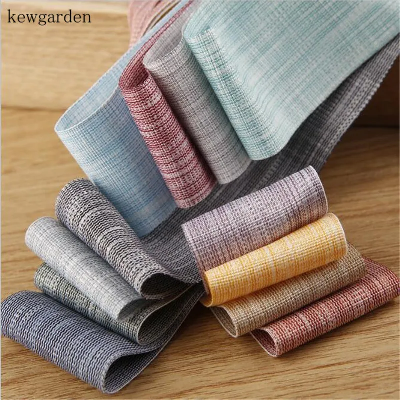 Kewgarden 1 &quot1 5&quot 3/8 &quotДвойная цветная полосатая атласная лента сделай сам