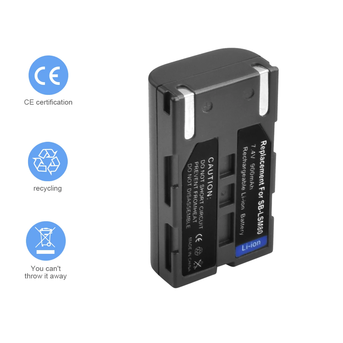 2 пакеты SB-LSM80 литий-ионный Батарея 7 4 V 900 mAh + 1 Порты и разъёмы Зарядное устройство