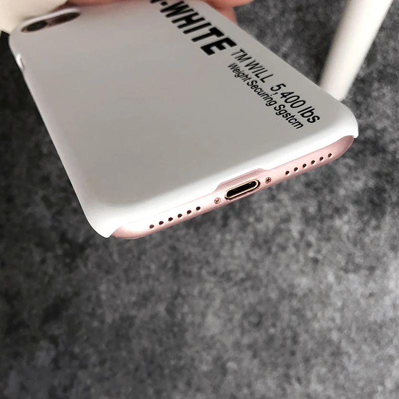 Модный защитный белый чехол для телефона для iphone 6s, 6 S, 7 Plus, 8, 8 plus, X, брендовый чехол, Coque funda capa для iphone X, чехол kilif