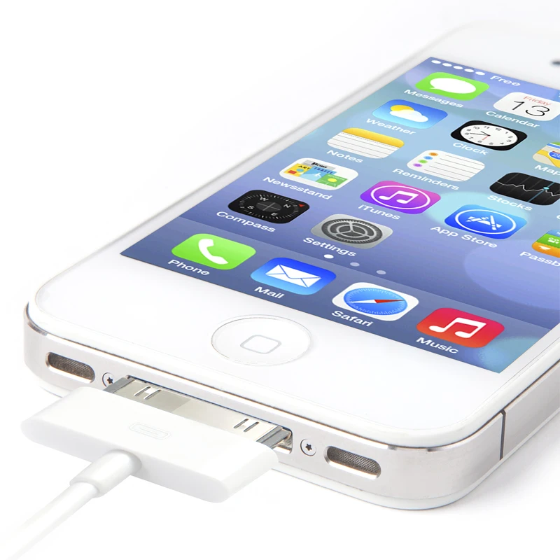 USB кабель Snowkids для iPhone 4 3 3G iPad 2 iPod Nano 30 контактный адаптер быстрой зарядки и