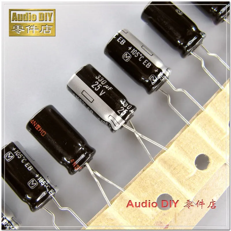 

20PCS/100PCS EB Series 330uF 25V 25V330UF Electrolytic Capacitor