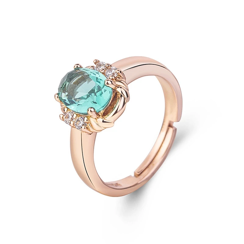 Зеленый Bague Ringen женские кольца 925 пробы серебряные ювелирные изделия кольцо красный Изумрудный зеленый фиолетовое кольцо из циркона обручальное ювелирное изделие для свадьбы - Цвет камня: Зеленый