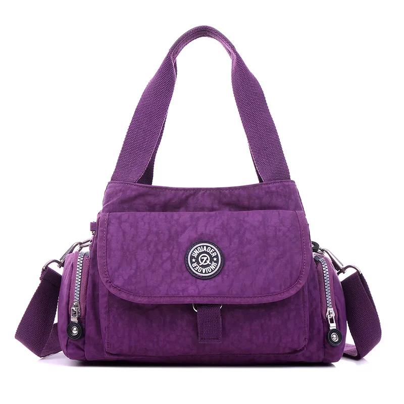 Хит Женская однотонная дорожная водонепроницаемая сумка нейлоновая для женщин