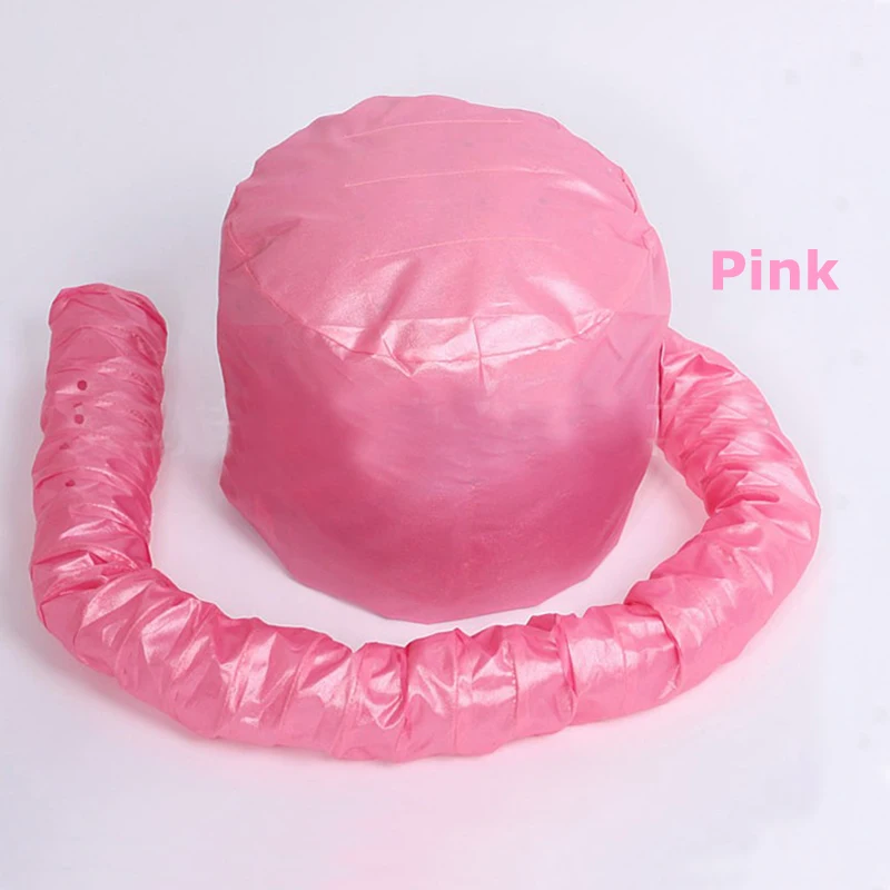 Pink Портативные вытяжки для сушки волос, мягкая шапочка для завивки волос, головной убор, переносная быстросохнущая шапочка для волос, для дома/салона, парикмахерские, легко использовать - Цвет: Pink