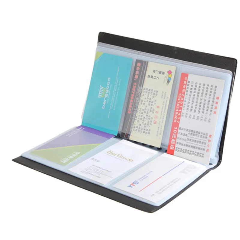 Высокое качество 120 карт бизнес имя держатель кредитной карты Органайзер кожаный