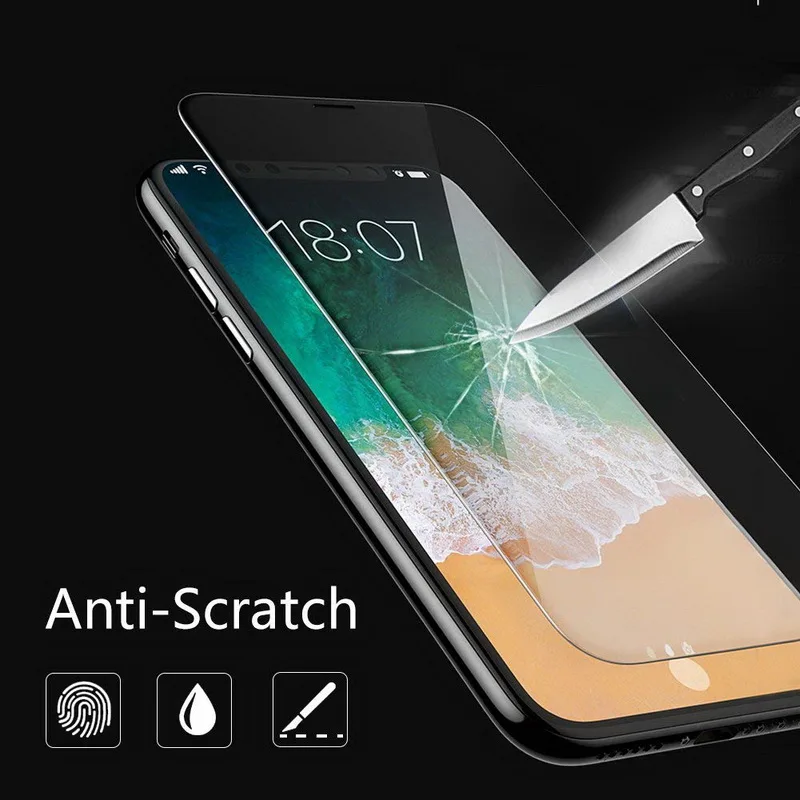 Защитное стекло закаленное для iPhone XS MAX XR 4 4s 5 5s 5C SE 6 6s 7 8 Plus|Защитные стёкла и