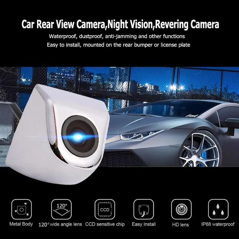 Универсальная автомобильная заднего вида вид Камера IP68 Водонепроницаемый HD