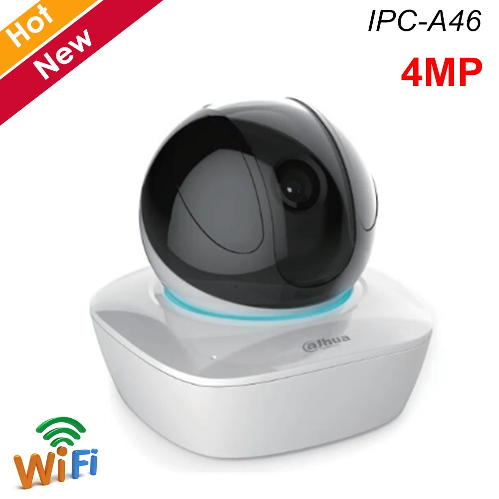 Dahua 4MP Wifi камера IPC A46 2K H.265 Micro SD встроенный микрофон динамик IR 10 метров IP
