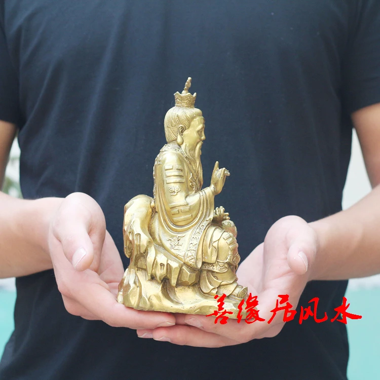 19 см # домашняя семейная стандартная статуя безопасности Talisman Taoism GOD Lord изгнание