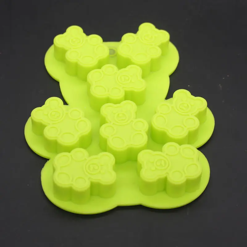 Медведь образный Малый силиконовый шоколадная Форма Силиконовый гелевый