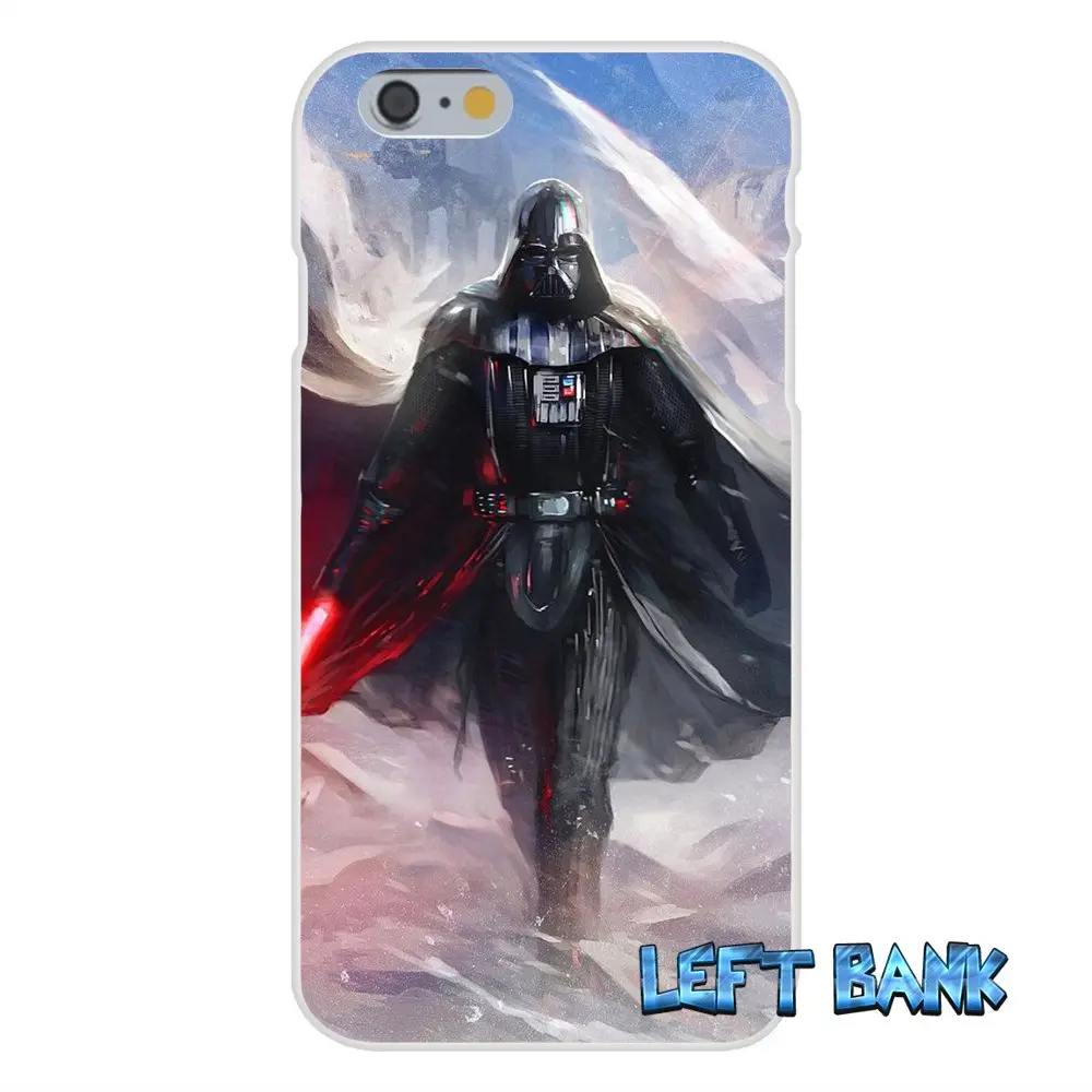 Мягкий силиконовый прозрачный чехол из ТПУ для Samsung Galaxy Note 3 4 5 S4 S5 MINI S6 S7 edge Star Wars