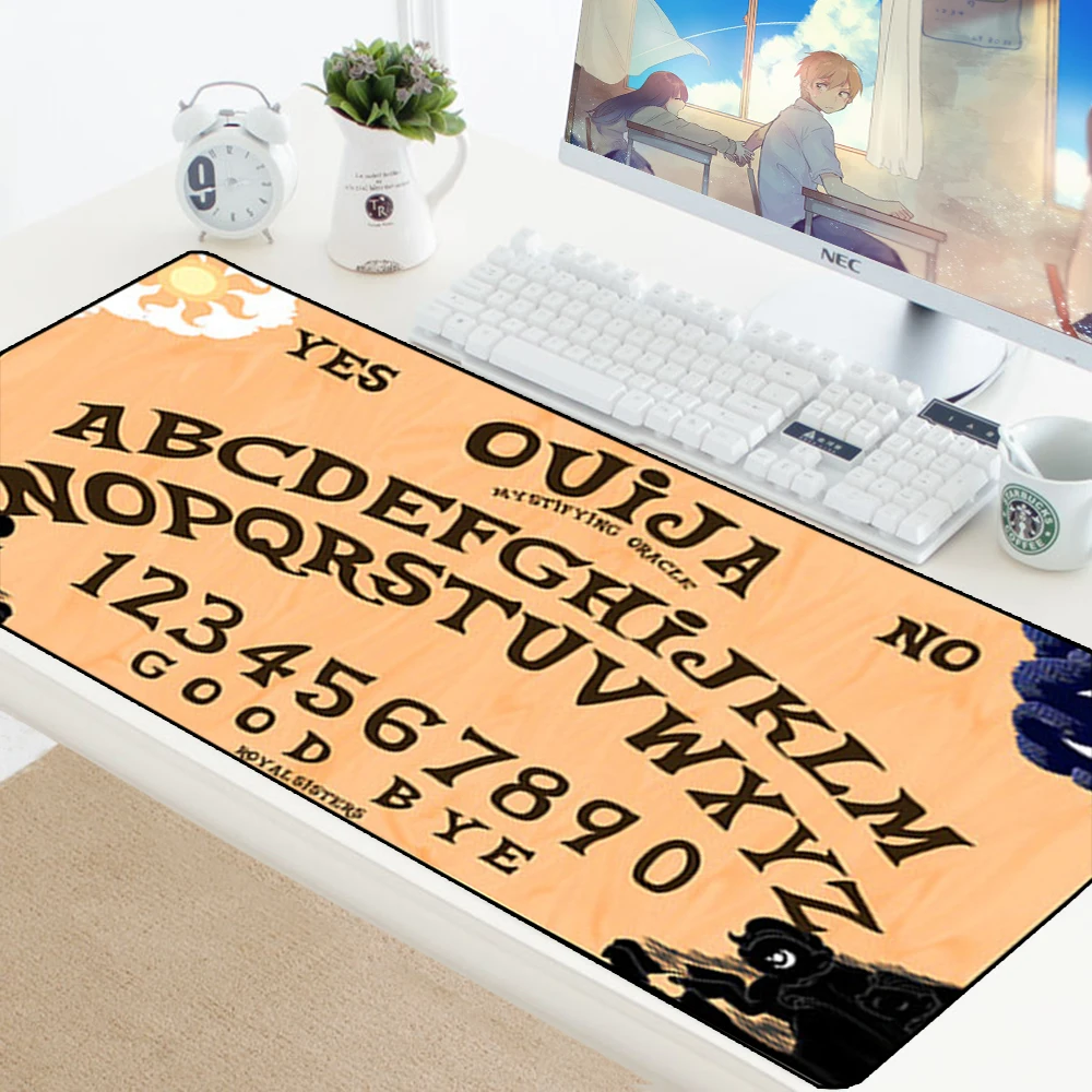 Коврик для мыши Ouija Board на заказ, противоскользящий прочный резиновый игровой коврик XL, большой коврик для мыши для ПК, оптическая мышь, игровой коврик