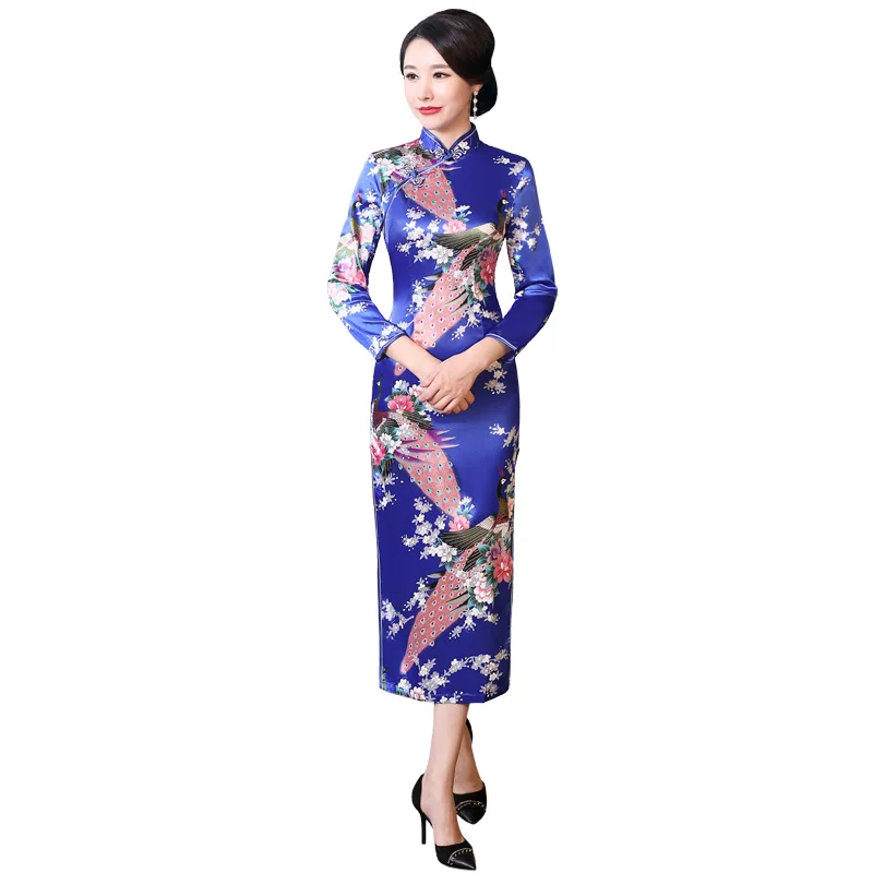 Китайские традиционные костюмы Vestito оригинальный женское платье Чонсам Тан
