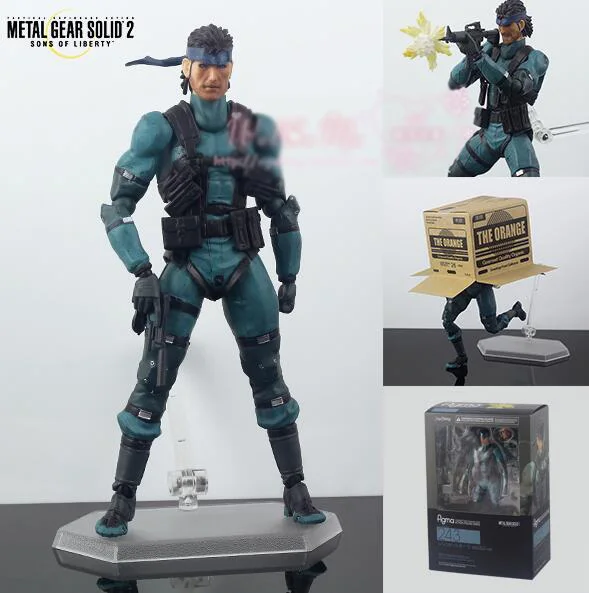 Figma 243 металлическая Шестерня 2: SONS OF LIBERTY 15 см змея ПВХ фигурка Коллекционная