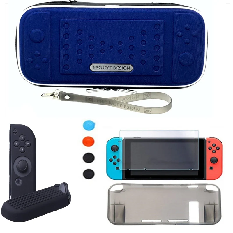 Жесткий дорожный защитный чехол сумка для хранения Nintendo Navy Switch NS игровая консоль
