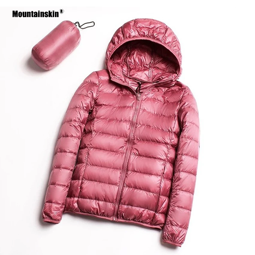 Женский пуховик с капюшоном Mountainskin светильник Кая теплая однотонная куртка на