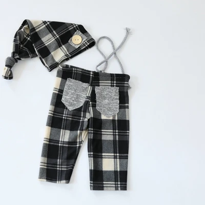 unisex baby clothes Реквизит для фотосъемки новорожденных Одежда для девочек и мальчиков шляпа+ штаны flocati наряды детские принадлежности для фотостудии - Цвет: unisex baby clothes