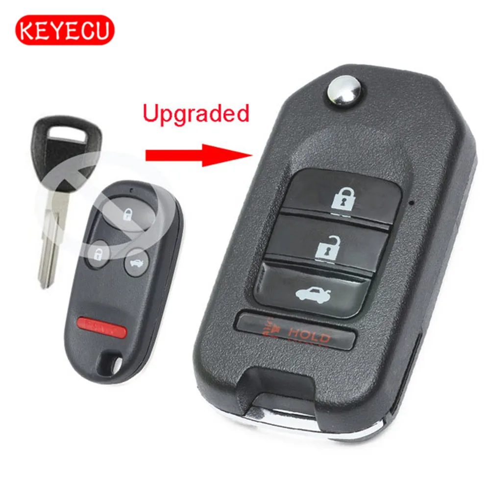 Keyecu обновлен удаленное брелок 307 мГц T5 чип 3 + 1 кнопка для Honda CRV 1999 Австралия