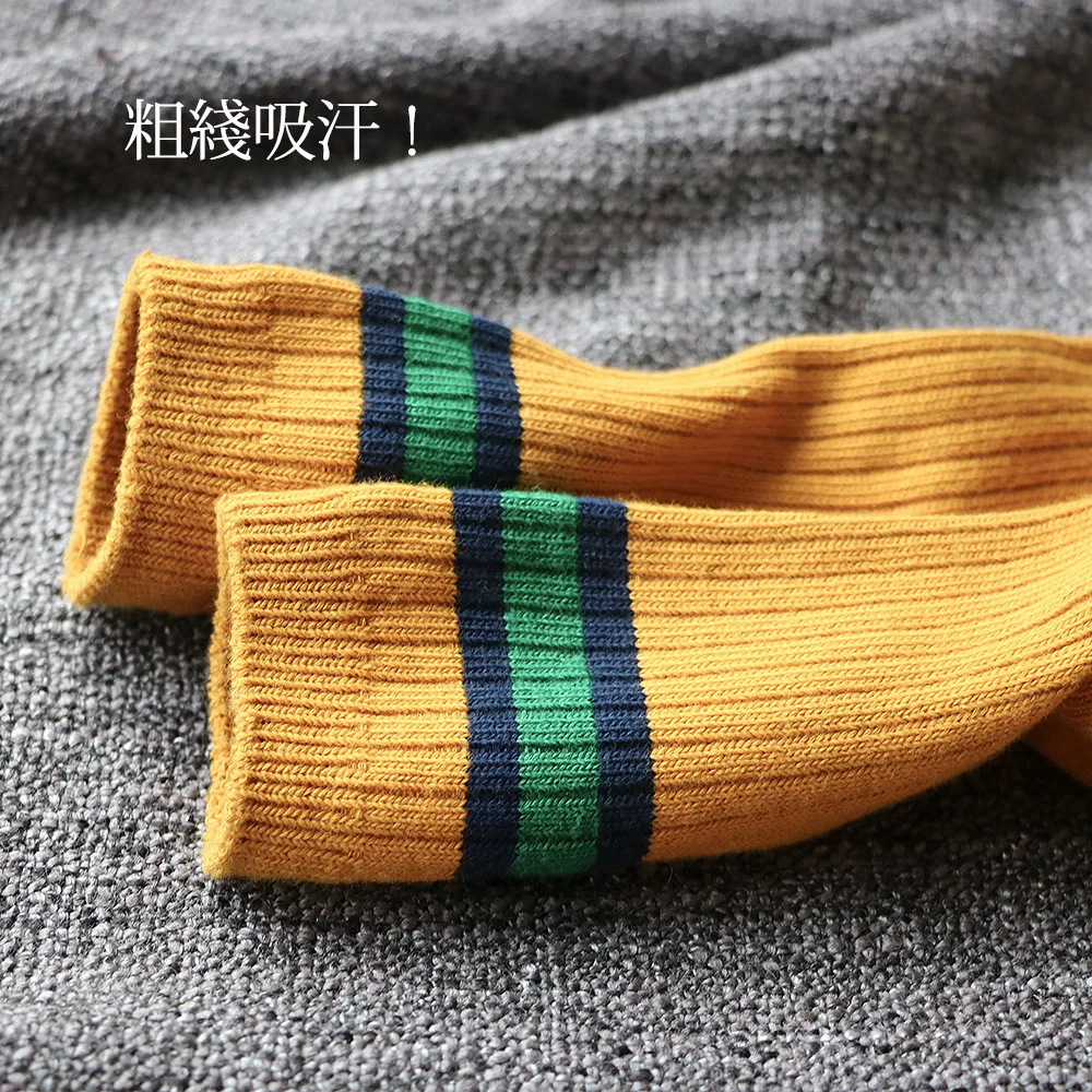 2017 осенние и зимние хлопковые толстые носки для мужчин женщин двухполосные