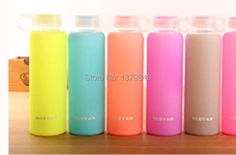 450ML Hollywood stars love glass silicone player water bottle colorful jelly | Дом и сад