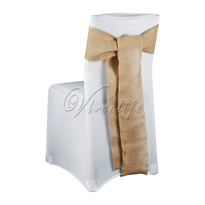 15x240 см Мешковины Ленты для свадебных стульев Бант пояс лента из натуральной