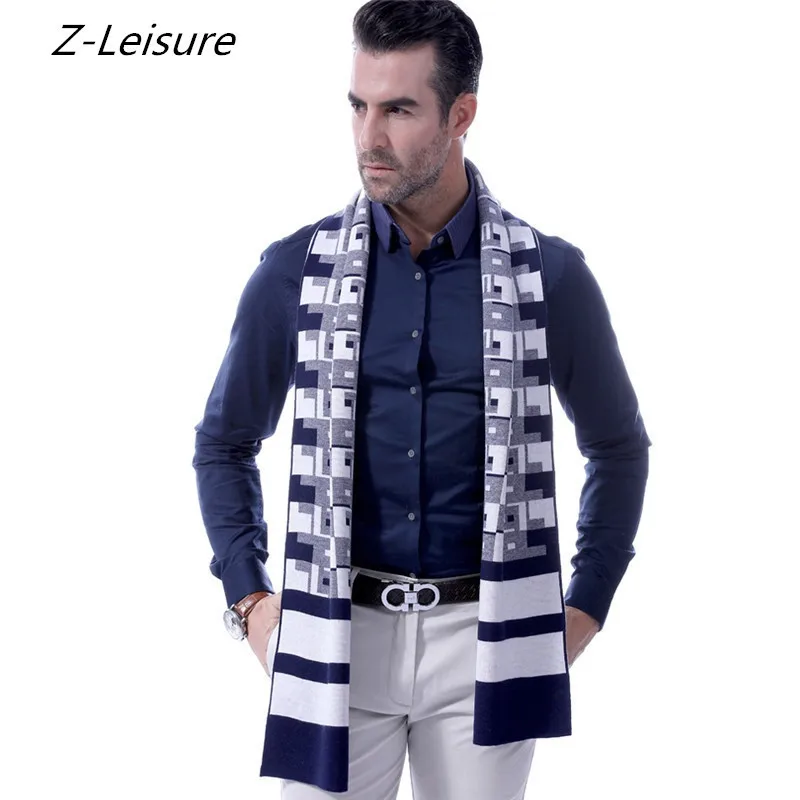 2018 новые модные брендовые зимние шарф Классический плед Для Мужчин Кашемировый