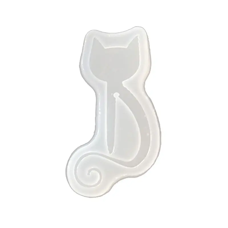 DIY Cat Shape Bookmark Mould Epoxy Resin Casting Silicone Molds Art Craft Tools | Украшения и аксессуары