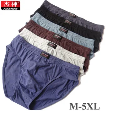 Мужские дышащие трусы нижнее белье из 100% хлопка большие размеры 4XL/5XL/6XL 2019 |