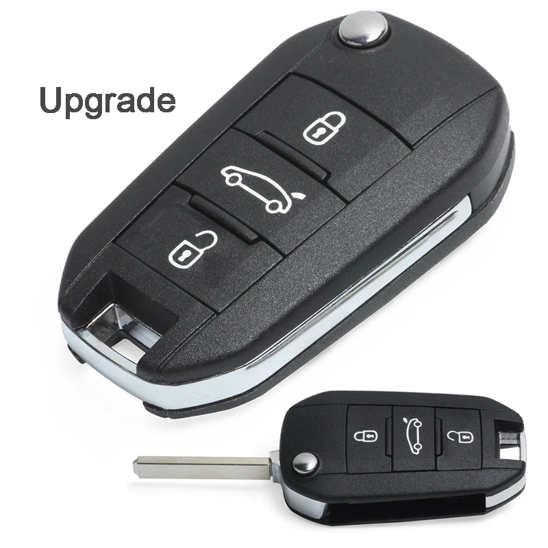 KEYECU для peugeot 307 308 407 607 оригинальная/модифицированная откидная оболочка ключа