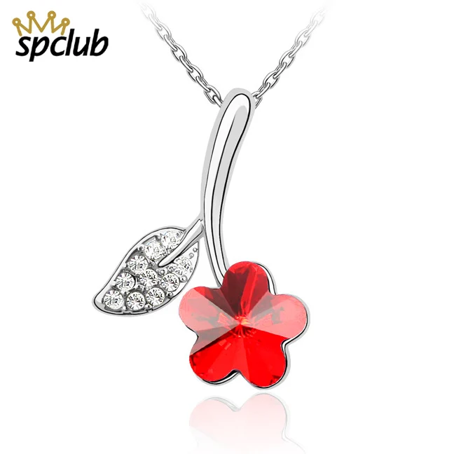 Мода звено цепи настоящие кристаллы от Swarovski кулон ожерелье модного дизайна с
