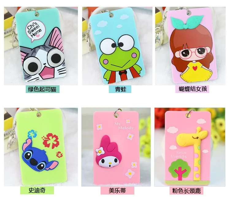 Держатели карт ПВХ &amp Note ID держатель для кредитных мультяшная панда Дораэмон