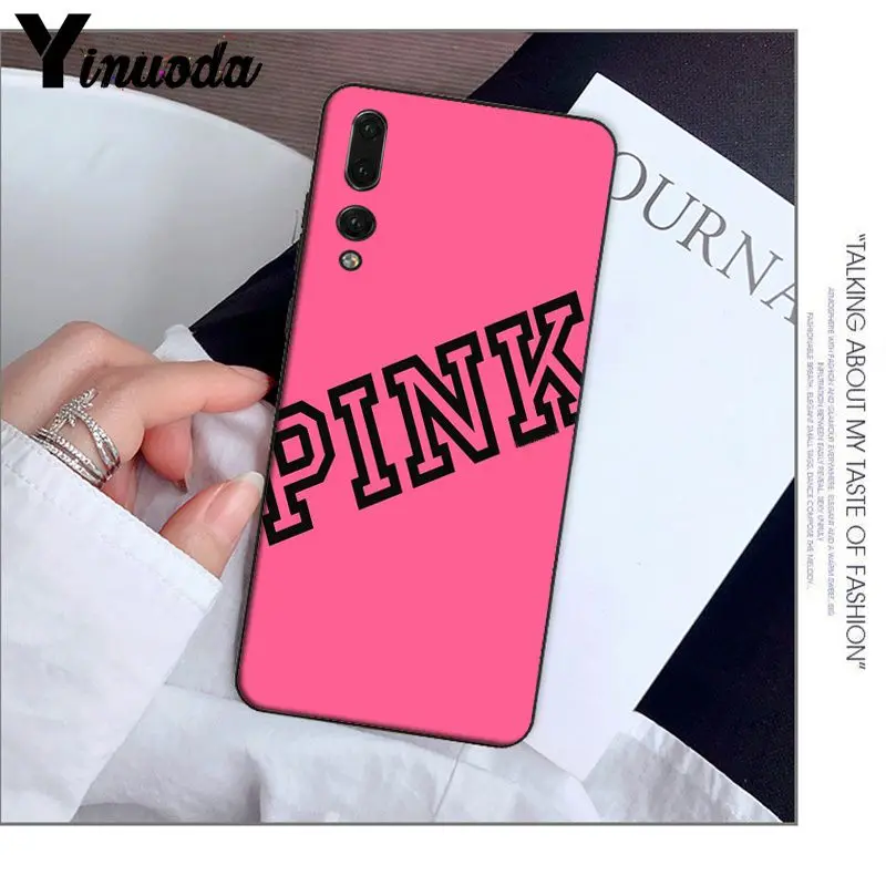 Yinuoda розовый чехол для телефона Victoria LOVE на заказ, мягкий чехол для телефона huawei P20 Pro P10 Plus P9 mate 10 Lite, чехол для мобильного телефона s