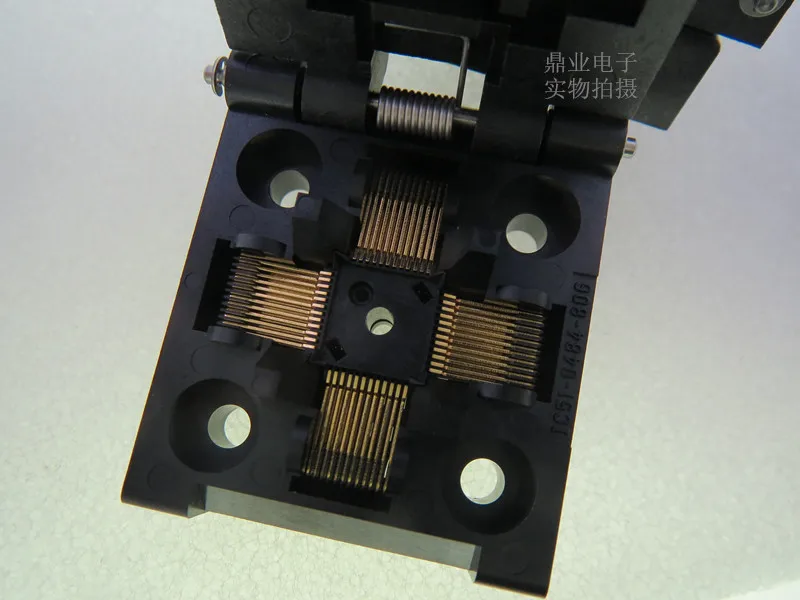 Clamshell  IC51-0484-806-6 QFP48/TQFP48  IC Burning seat Adapter testing seat Test Socket test bench in stock free ship