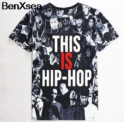 Футболка New King Rap Music EMINEM THIS IS HIP HOP 50 Cent 2Pac 3D для мужчин и женщин | Мужская одежда