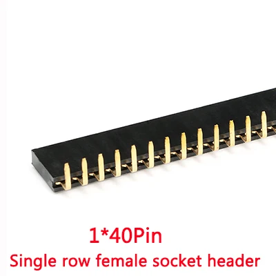 1X14Pin 5 шт. 1x40 2x40 Pin 2,54 мм расстояние под прямым углом 90 градусов Один/двухрядный гнездовой разъем прямоугольный разъем - Цвет: 1X14Pin