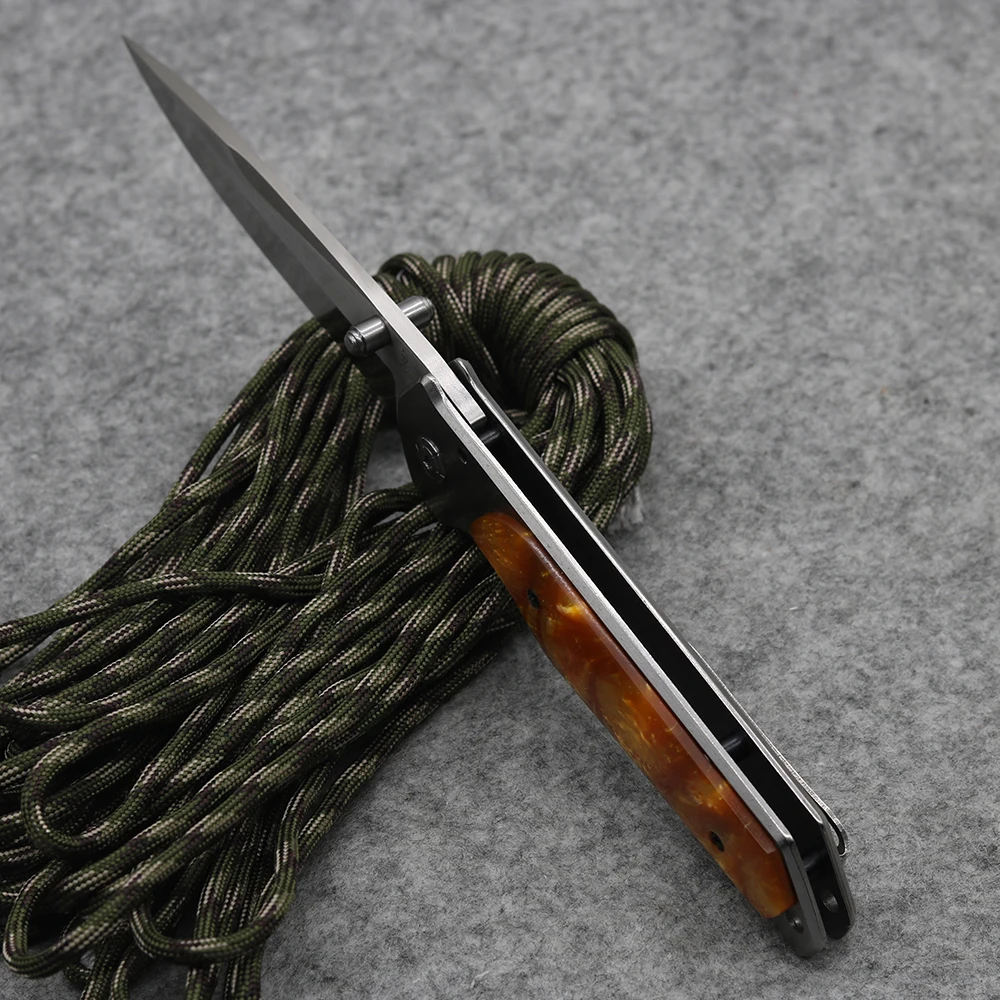 Тактический карманный складной нож со сталью + полимерной ручкой 440 лезвия