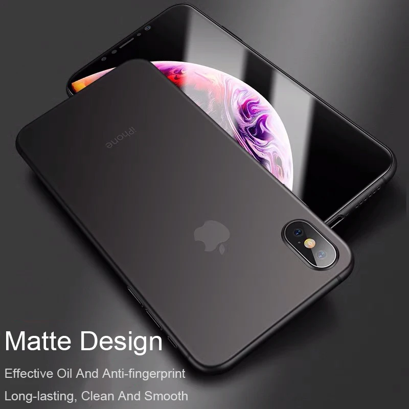 0,3 мм ультра тонкий чехол для телефона для Iphone 11 Pro Xs Max Xr X 8 7 6s 6 5S Plus Жесткий Pc матовый прозрачный чехол для телефона тонкий