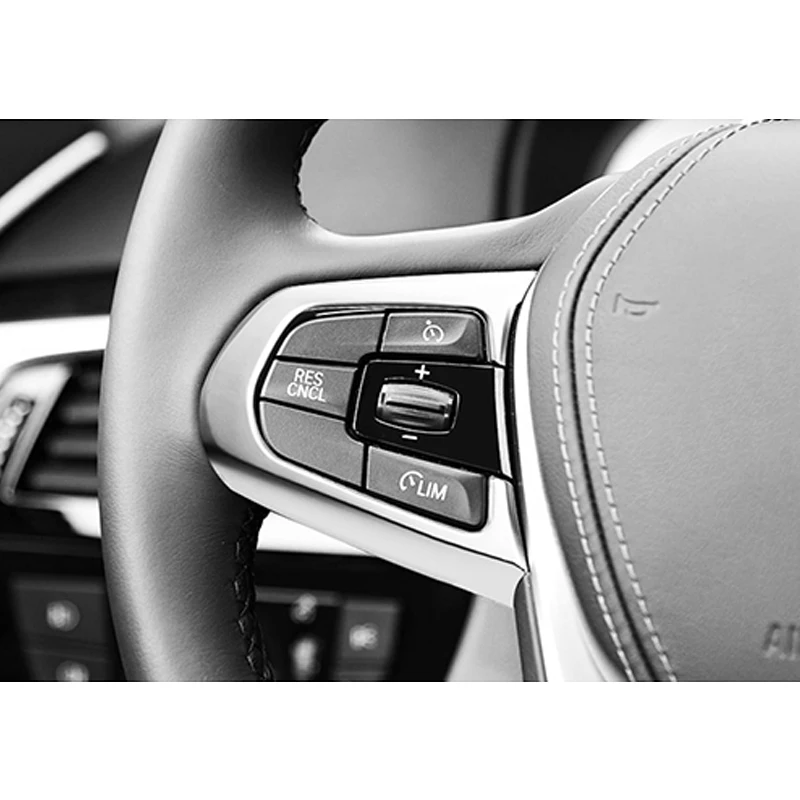 Автомобильные аксессуары 2x Хром ABS руль кнопки рамка Крышка Накладка для BMW 5