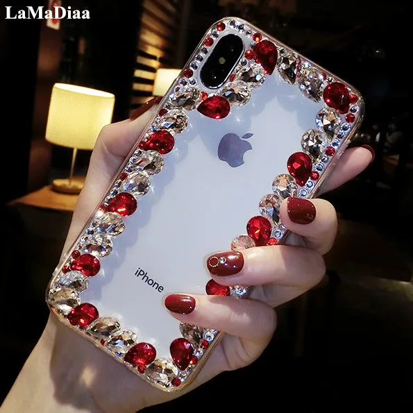 Роскошные блестящие алмазные Чехлы LaMaDiaa для телефонов Xiaomi mi 10 6 8 Lite 9 SE 5X 6X A2 MAX2 MAX
