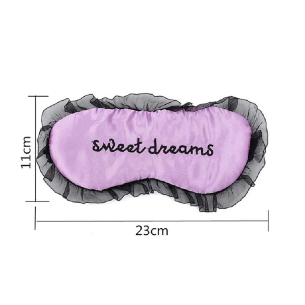 1 шт. модная двухслойная шелковая маска для сна пикантная черная повязка на глаза