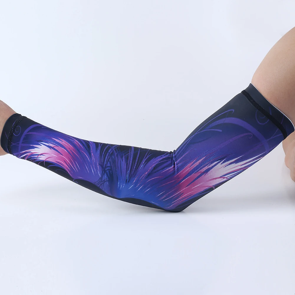 Летние Боди-арт Татуировка манжета рукава Ice Шелковый рукав солнцезащитные
