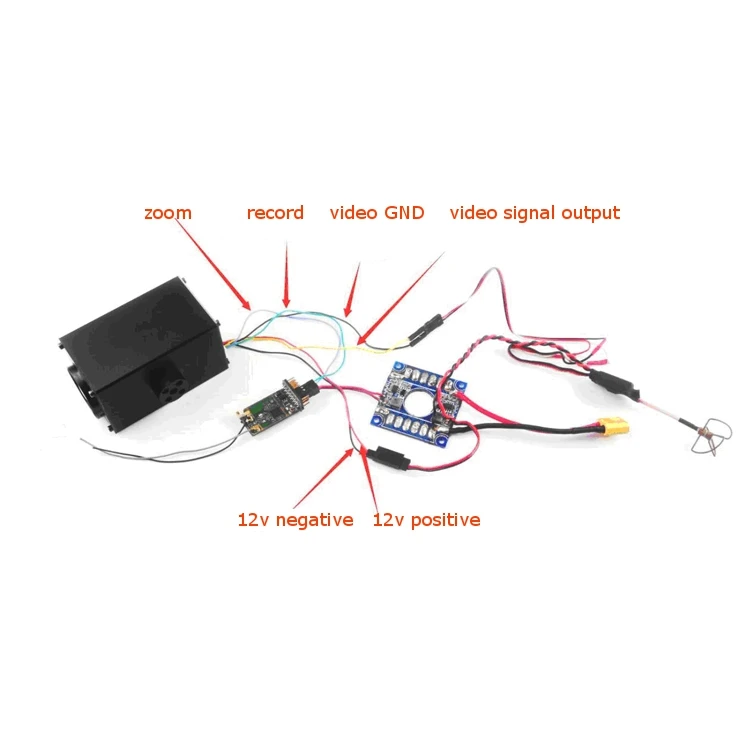 Happymodel HC700R 1080P HD рекордер 32x зум FPV камера DVR Поддержка 64G SD для Дрон Квадрокоптер