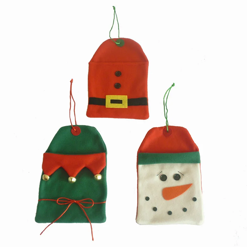 Рождественские подарочные сумки конфетная сумка забавная елка лента Конфета