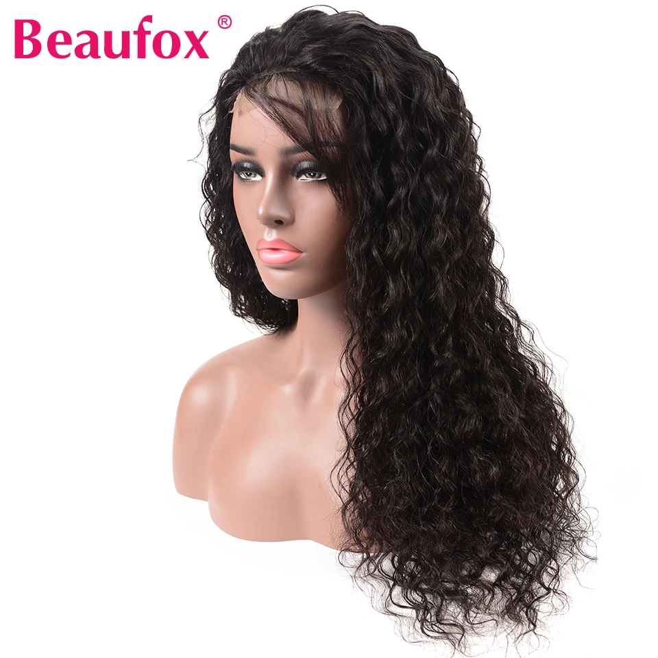 Beaufox 4*4 дюйма U часть парик человеческих волос парики для черных женщин