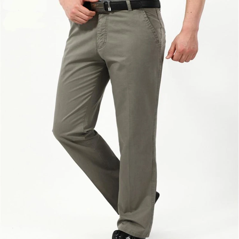 Мужские брюки-карго повседневные хлопковые длинные брюки тонкие 2019 | Мужская